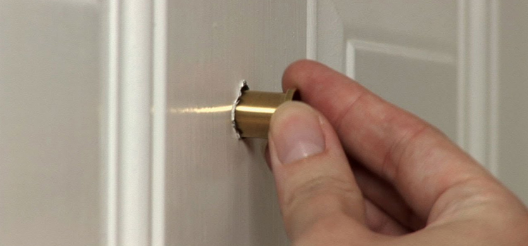 peephole door repair in Redding